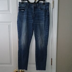 Lucky Brand Mid Rise Crop Ava blue jeans Sz 8 8/29 NWOT